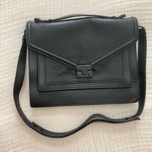 Loeffler Randall Black Leather Crossbody